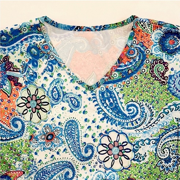 Flower Print Summer Boho Bell Sleeve‎ A-line Mini Summer Sundress, Size M, NWOT - Picture 7 of 12